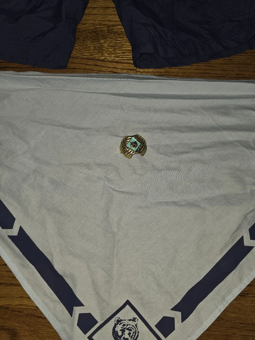 Boy Scout of America Shorts [Youth L, 10-12] + Bear Hat+Nickerchief+slider.